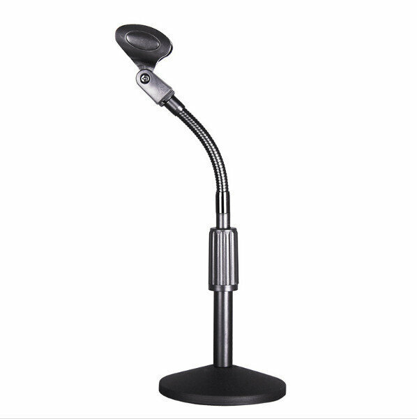 Conference Tabletop Stand Adjustable Hose Bend Lifting Microphone Stand Wheat Stand Disc Hose Stand (HY201B)