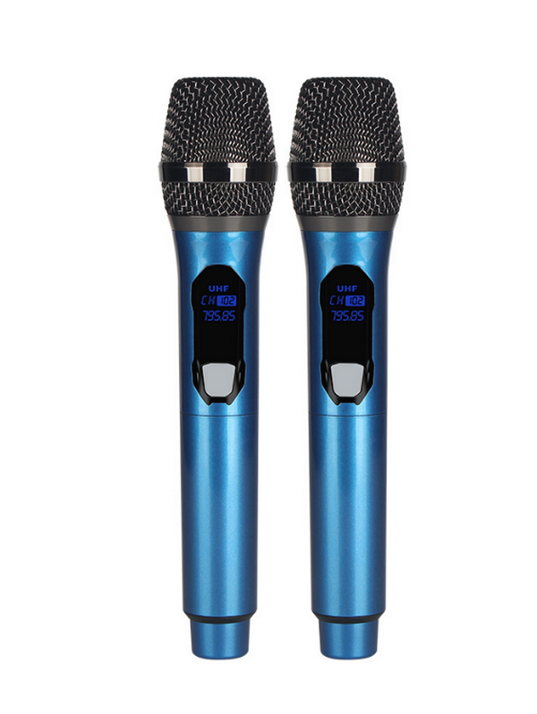 Rechargeable wireless microphone-E1 sapphire blue (1-in-2)