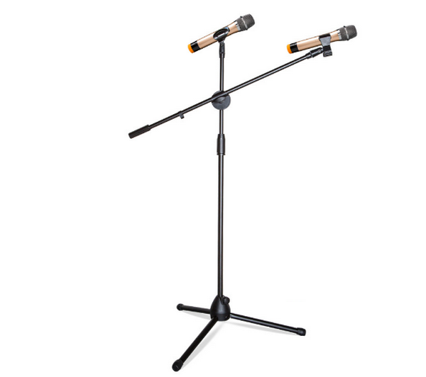 Reinforced Nylon Microphone Stand/2-Section Lifting Floorstand/LKT-803 Black