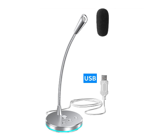 Microphone Computer Desktop Microphone (White Upgrade)
