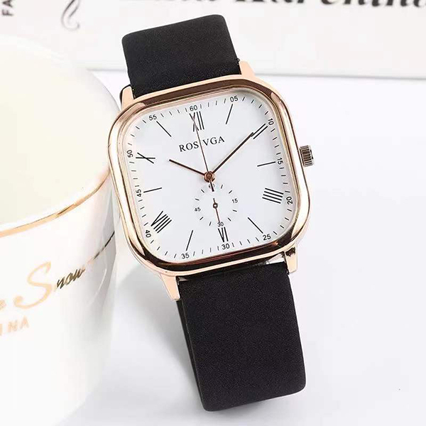 JK KOREA Quartz Belt Watch for Women and Men (Black) J0920