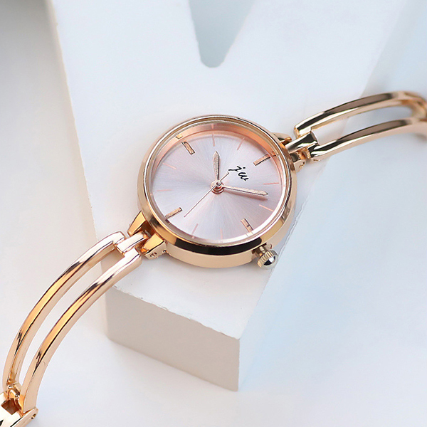 JK KOREA Women's Metal Strap Quartz Watch (Pink) J0918