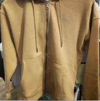 [S] DKNY SMALL LOGO HOODIE ZIP JACKET,BROWN, DP4J9554-EIZ [FINAL SALE] (SD978)