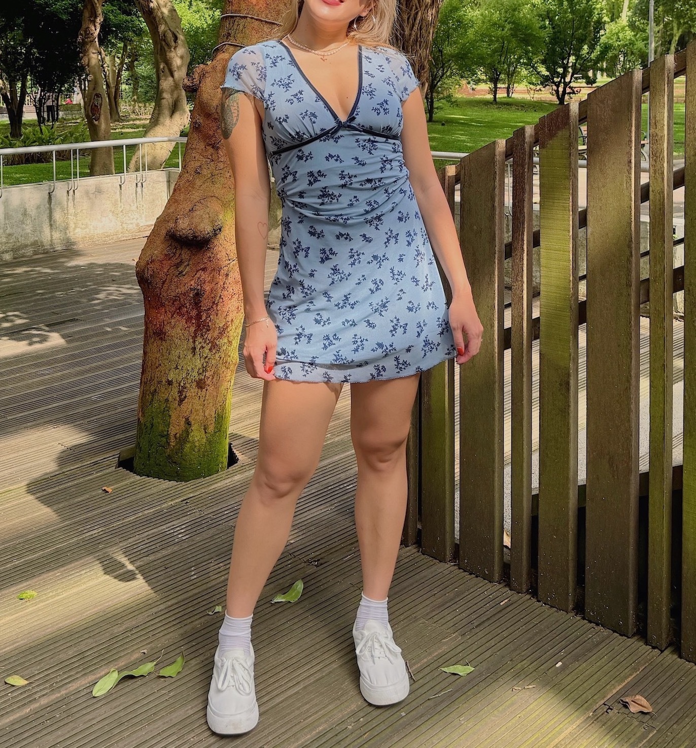 復古Ｖ領包袖洋裝