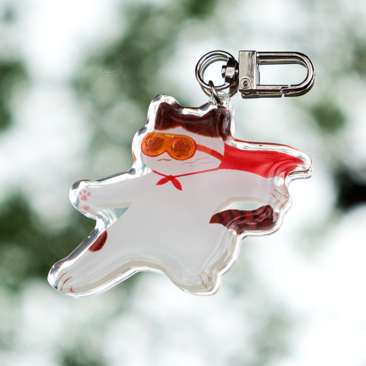 SPPPP X kk｜壓克力鑰匙圈｜飛行阿懂