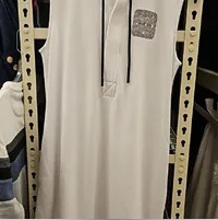 [S] DKNY HODDIE SLEEVELESS DRESS,WHITE, B1470830-WHT (SD980)