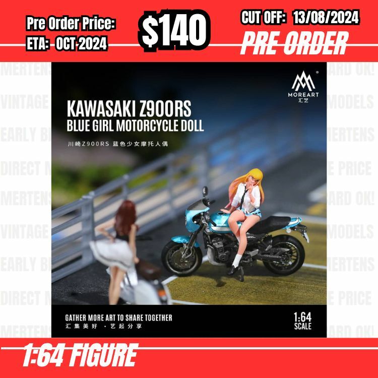 PO-$140 * Moreart * 1:64 Figure - Kawasaki Z900RS Blue [OD06/08]