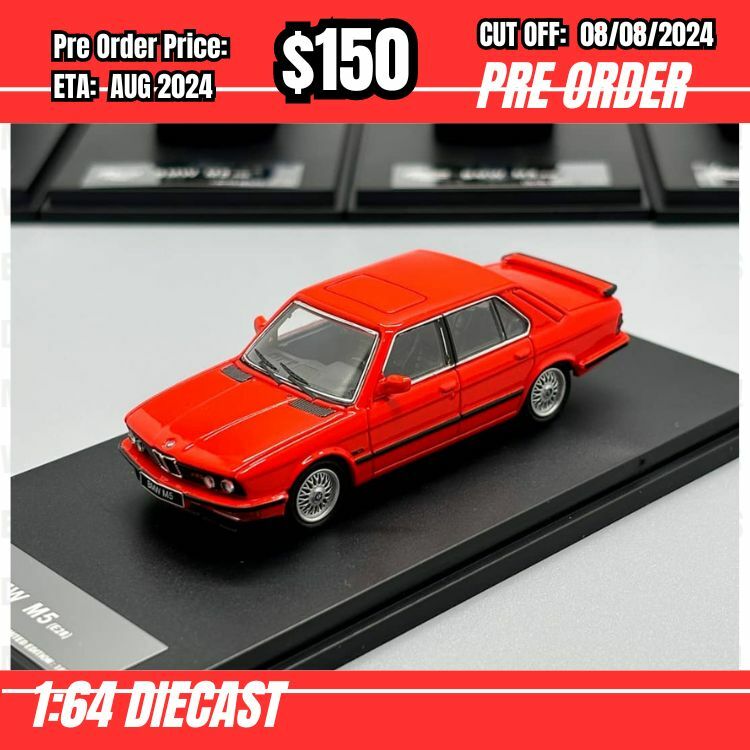 PO-$150 * King Model * 1:64 BMW 5 Series M5 E28 Tangerine [OD06/08]