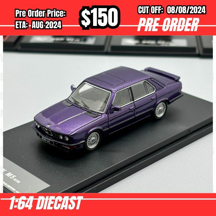 PO-$150 * King Model * 1:64 BMW 5 Series M5 E28 Purple [OD06/08]