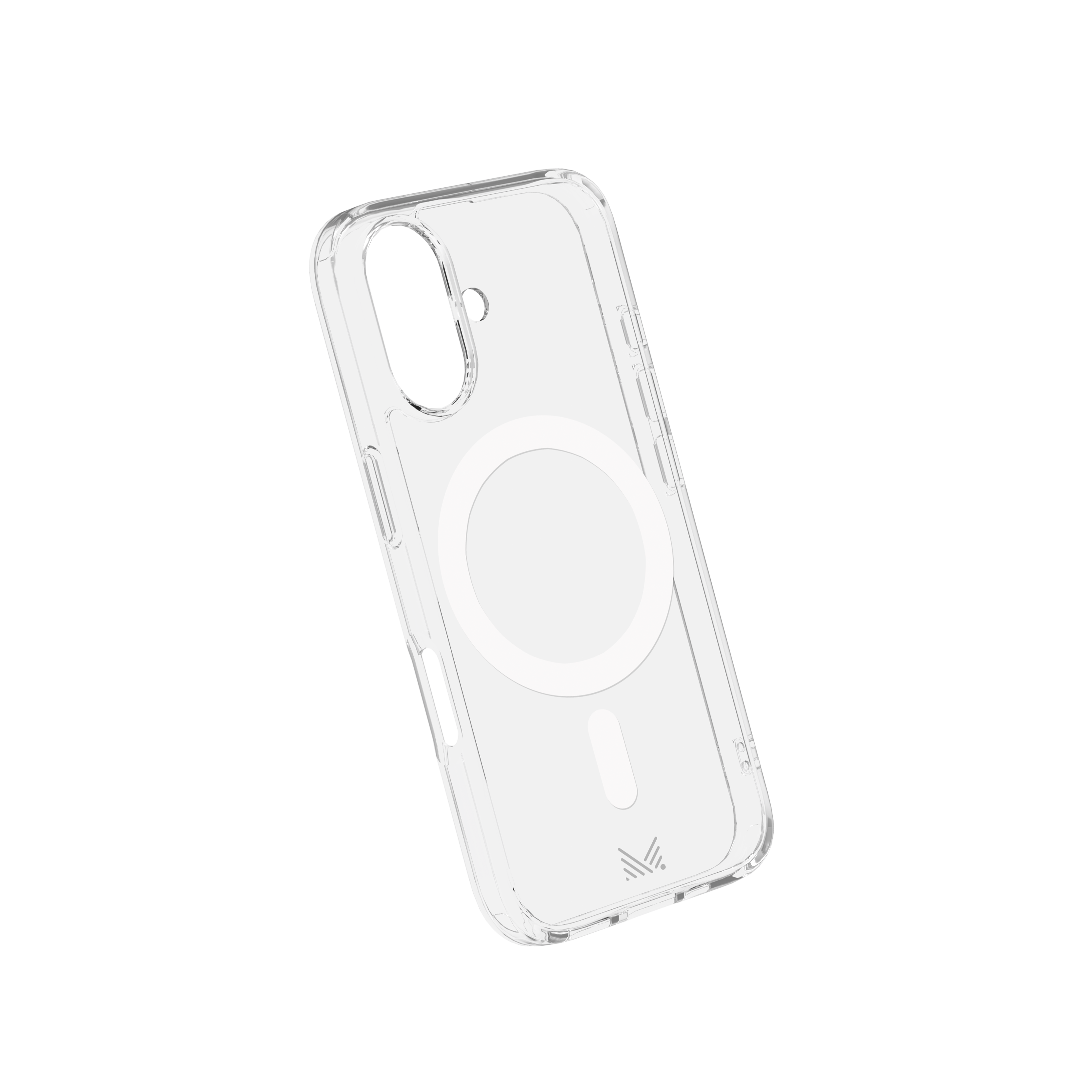 for iPhone 16 Plus | ESSENTIALS｜ Magnetic Charging Compatible Shockproof Hybrid Case  - Transparent