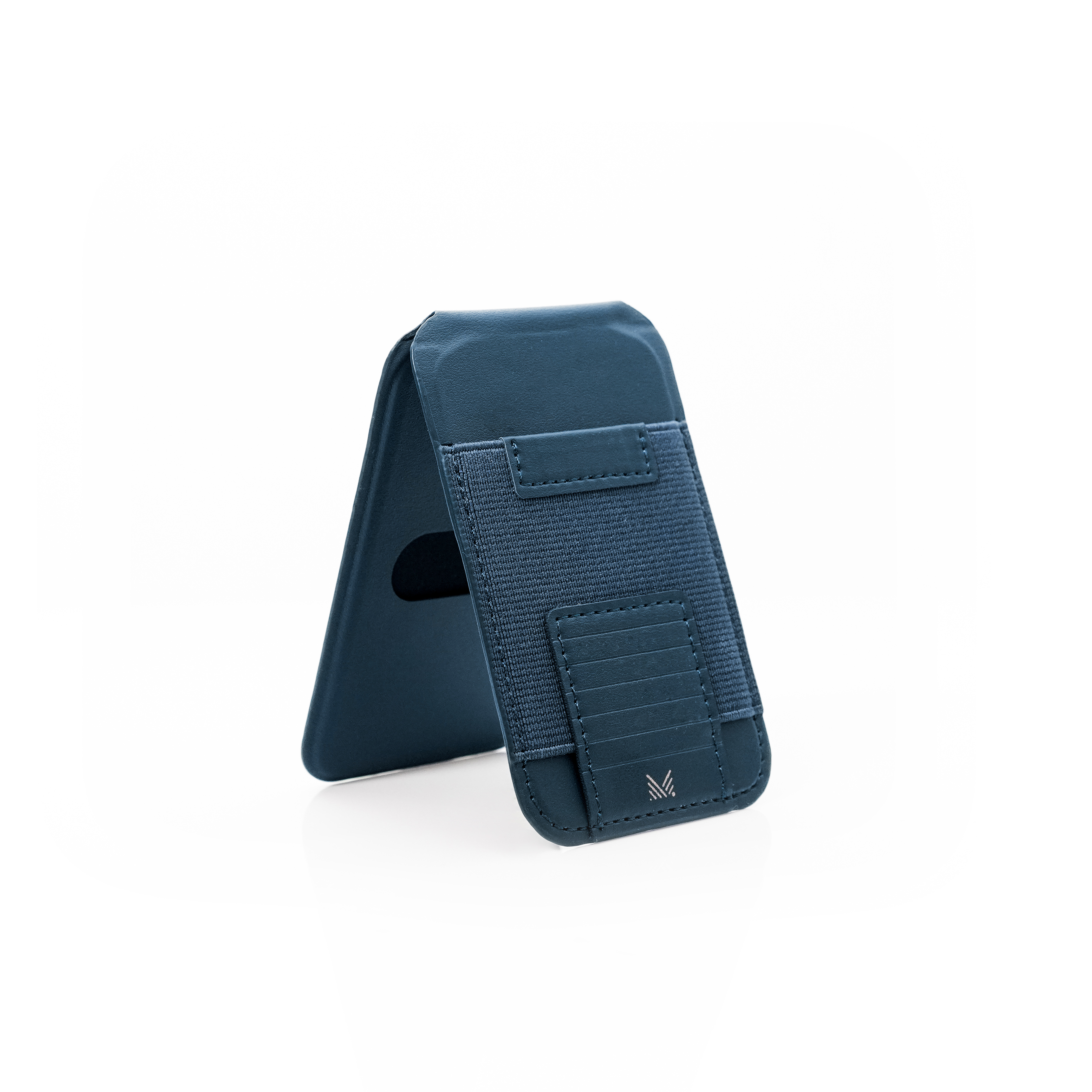 LUCID Refined | Biodegradable Leather Magnetic Multi Purpose Stand Wallet for iPhone - Midnight Blue