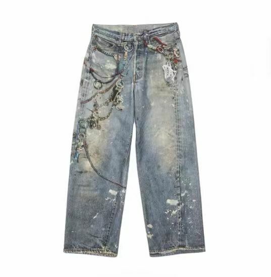 Acne studios 塗鴉牛仔褲