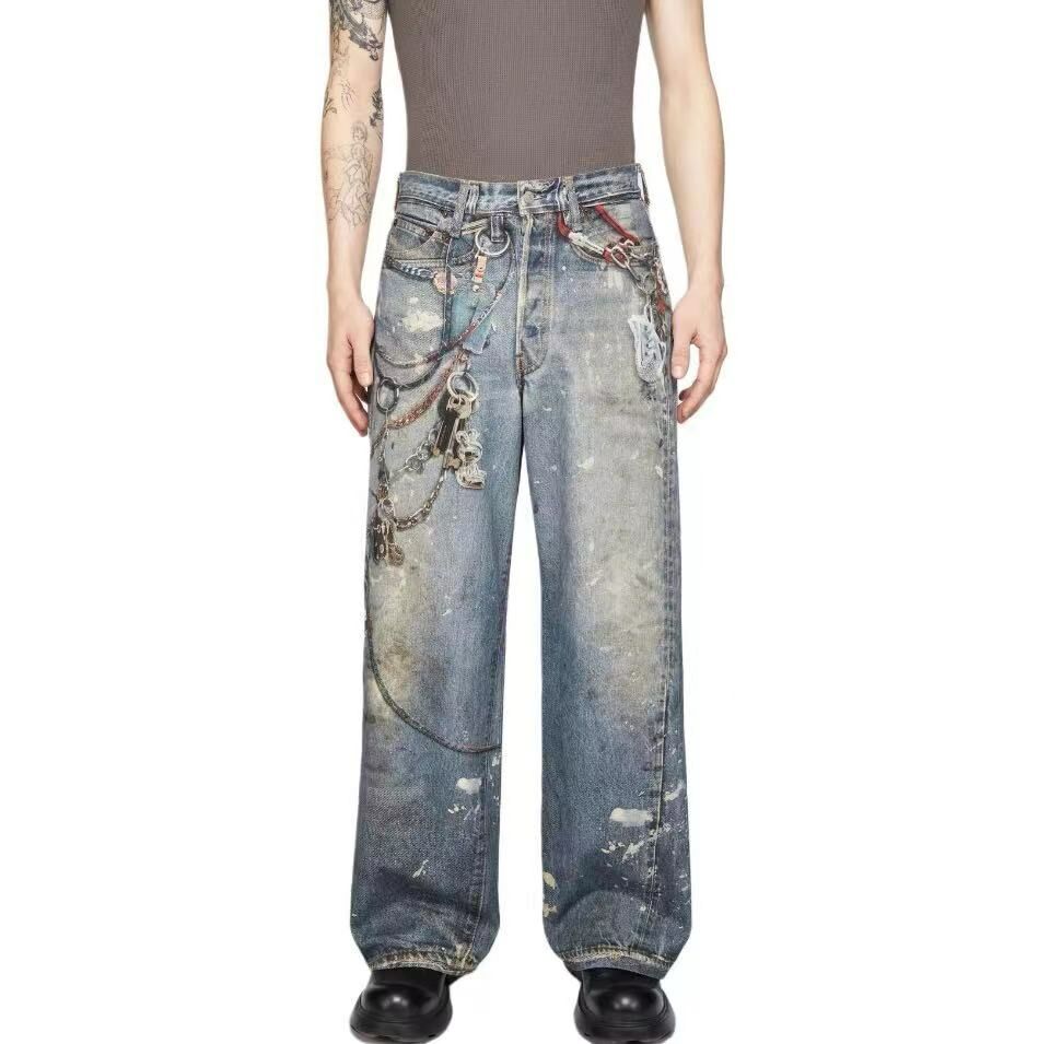 Acne studios 塗鴉牛仔褲