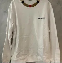 [S] BURBERRY JARRAD LOGO PATCH SWEATSHIRT,WHITE, 8091048100 (SB133)