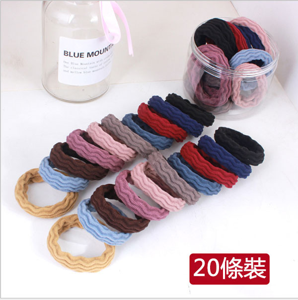 JK KOREA Bold High Elasticity Seamless Head Rope Headbands (20 pieces in random colors) J0340