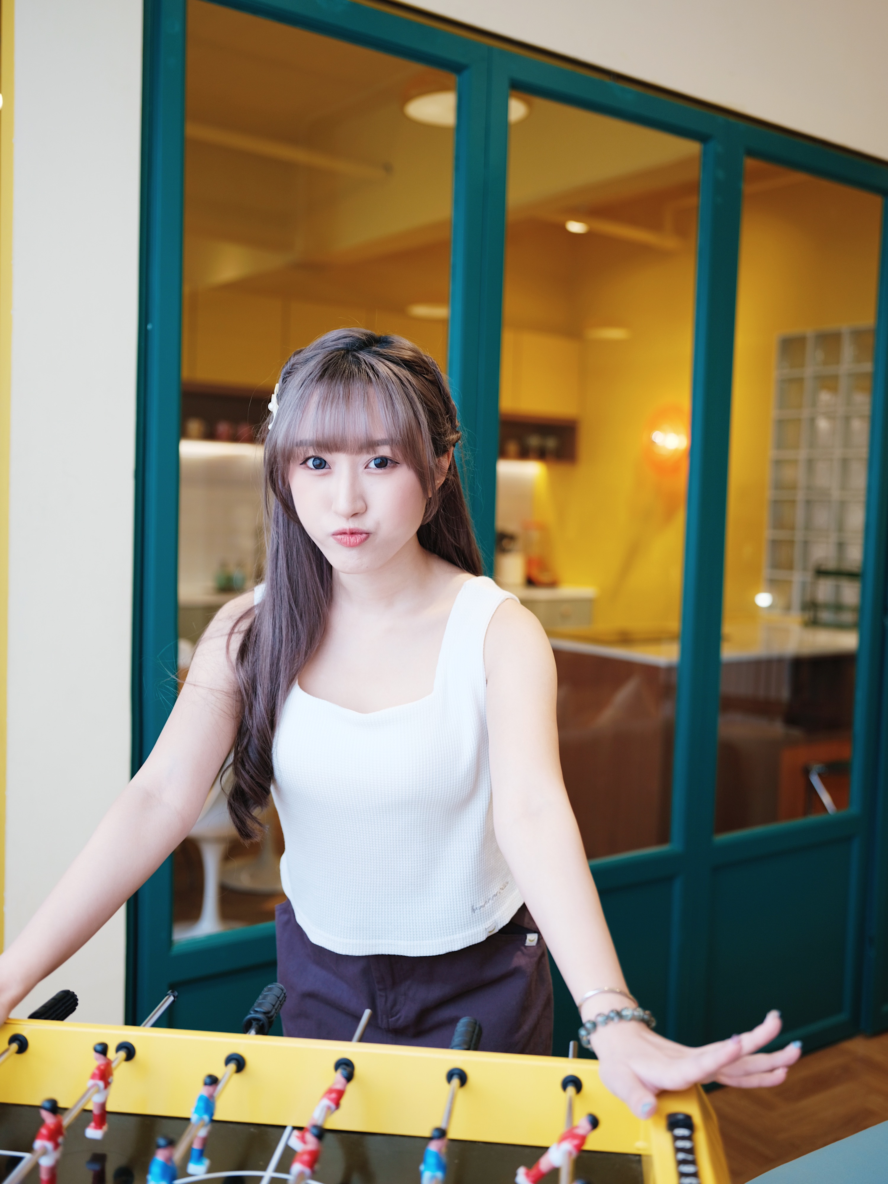 四色／窩夫格方領Bra Top / Waffle Square Collar Bra Top
