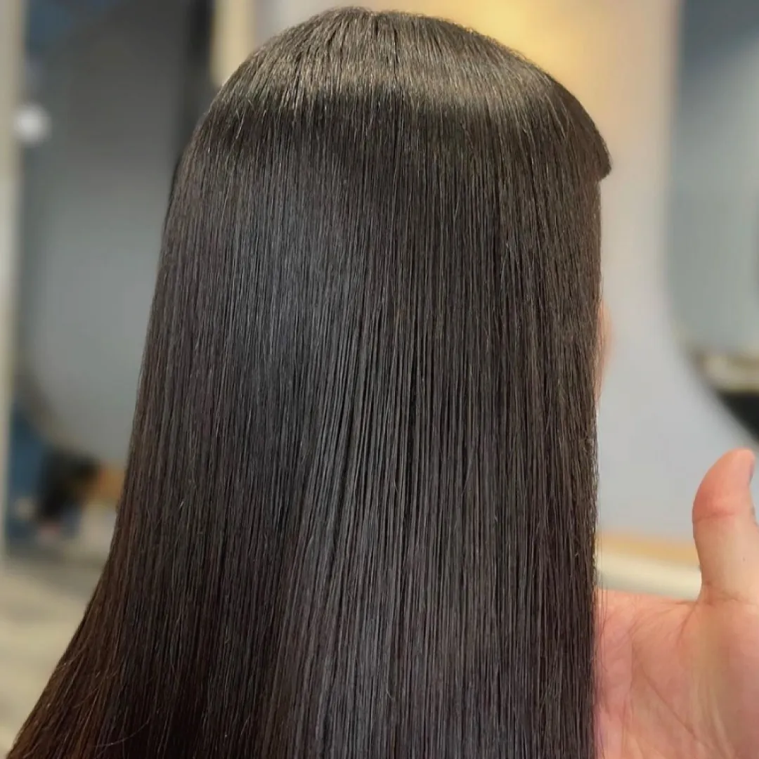 KM's chemical straightening work