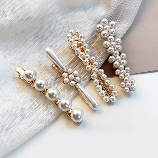 JK KOREA pearl hair clip set (4 pieces) J0238