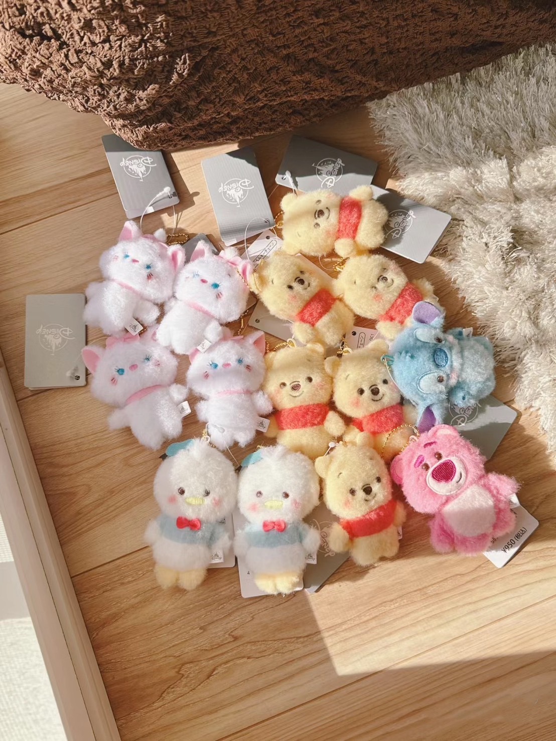 【現貨】正版 Disney 迪士尼代購 扁扁毛茸茸公仔掛飾 羊毛氈風 吊飾