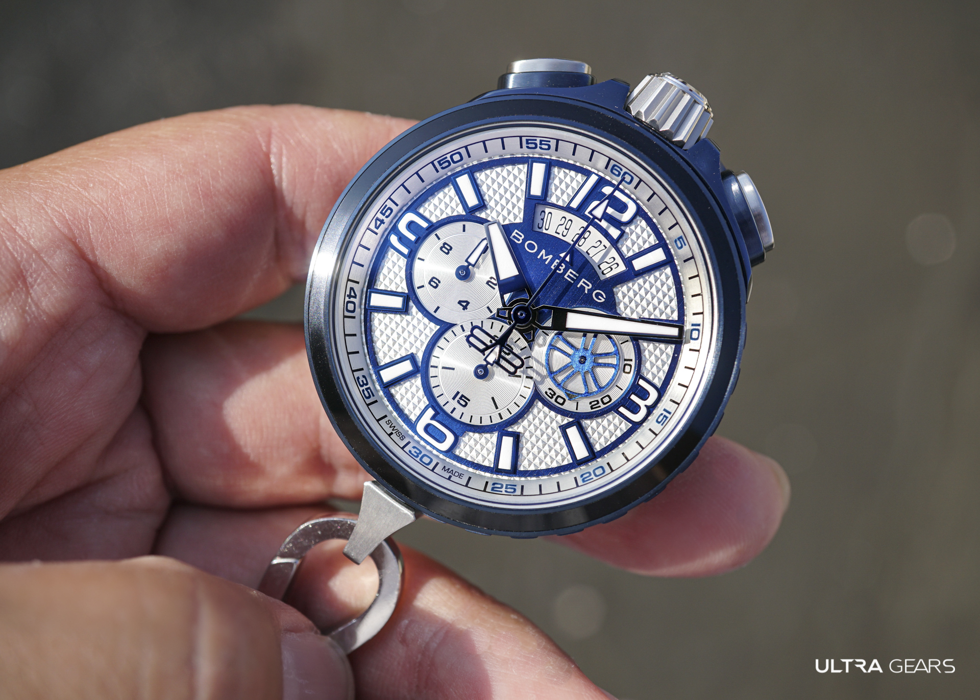 BOMBERG BOLT-68  Heritage系列 普魯士藍計時碼錶