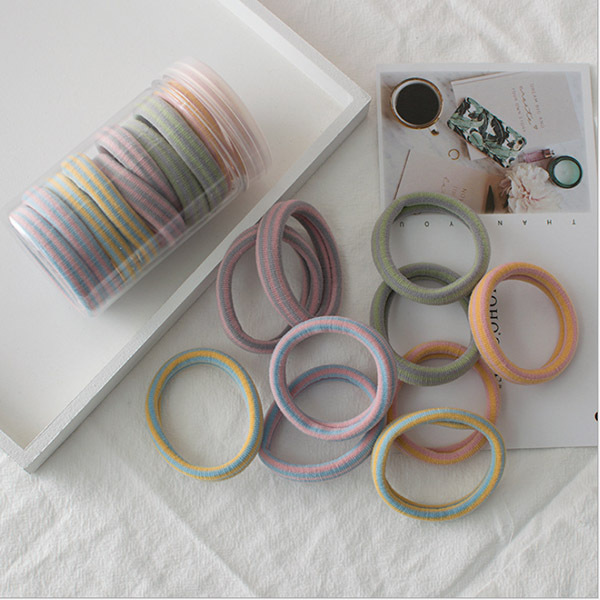 JK KOREA Basic High Elastic Rope Hair Ties 10pcs J0158