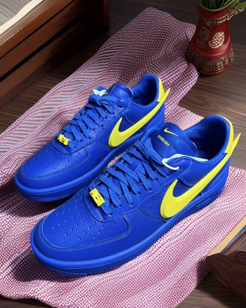 AMBUSH x Nike Air Force 1 "Game Royal and Vivid Sulfur" DV3464-400