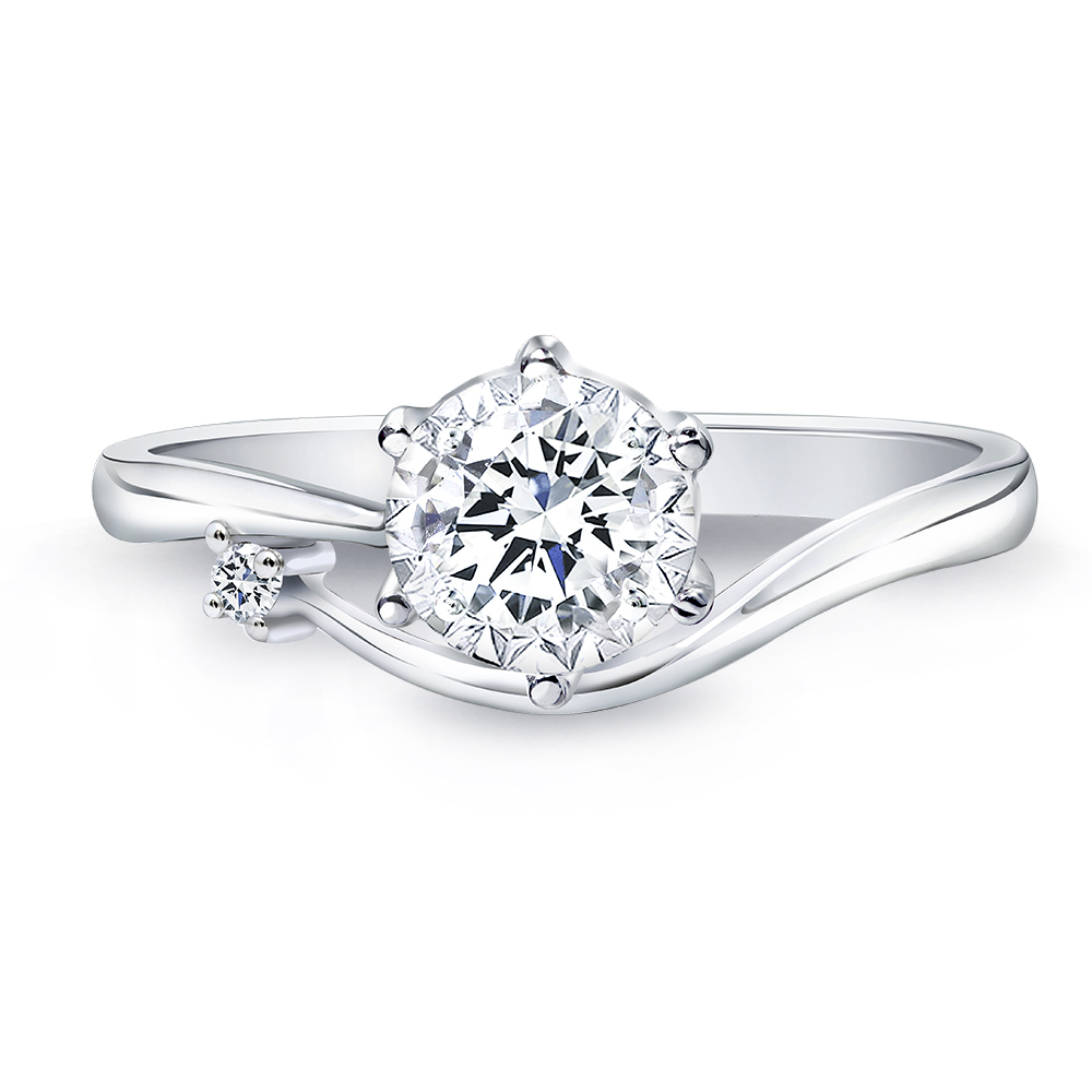 30分18K金星采鑽石戒指