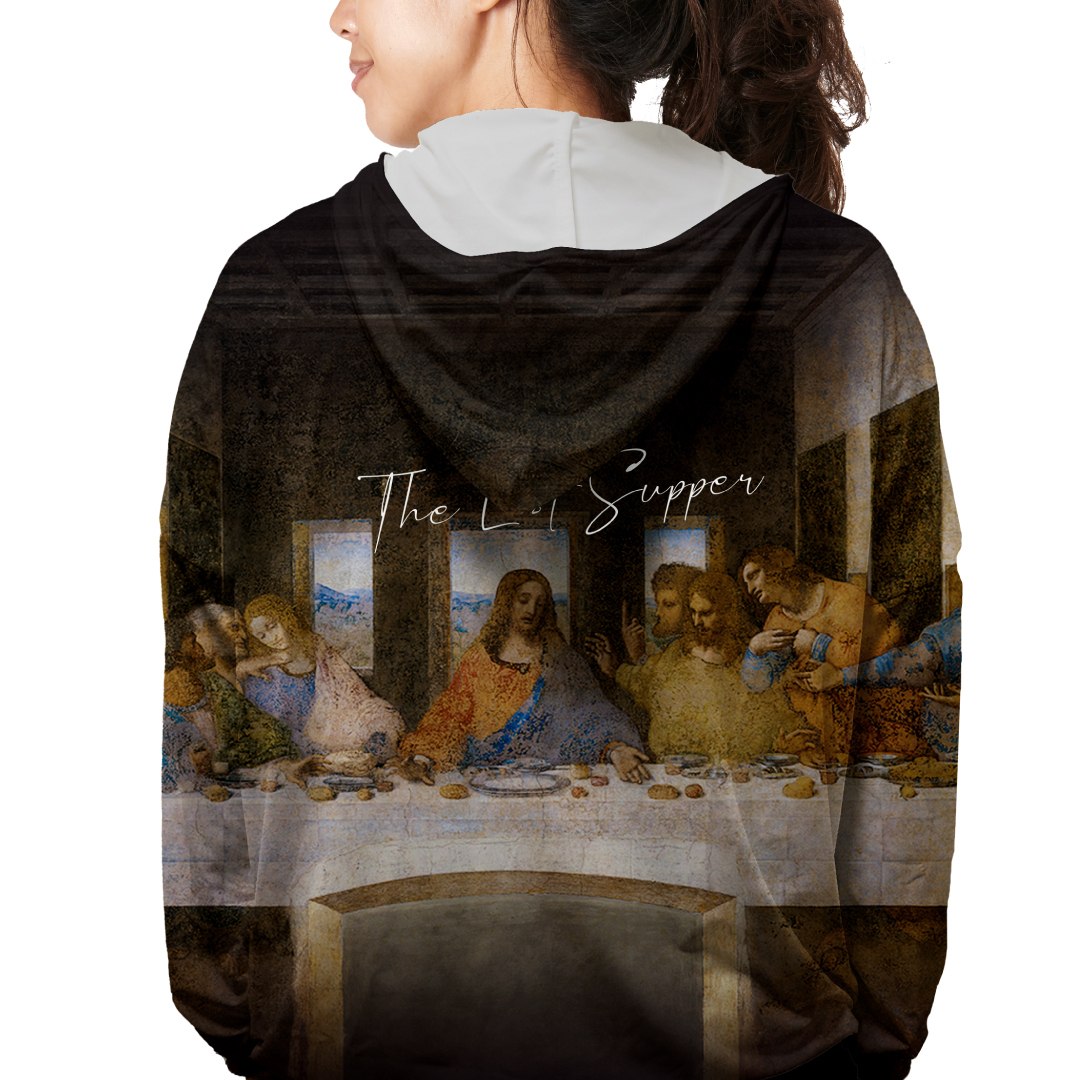 名畫涼感外套達文西《最後的晚餐》