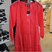 [S] DKNY RAGLAN SLEEVE TIERED DRESS,BCH CORAL, DJ4D9021-8CL [FINAL SALE] (SD1000)