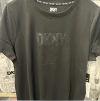 [S] DKNY BAWELNIANY T-SHIRT,BLACK, DP4T9672-BLK (SD1006)