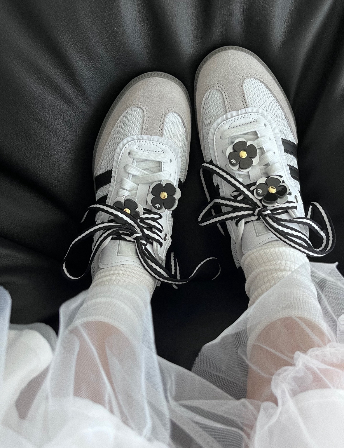 adidas グレー ラガーパンツ ブラックラムズ3XO Adidas Originals Samba OG 白黑色芭蕾風蕾絲花花鞋扣復古德訓鞋