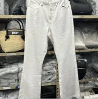 [S] DKNY HIGH RISE FLARE JEAN,OPTIC WHITE, DJ4G4005-OPT [FINAL SALE] (SD1007)