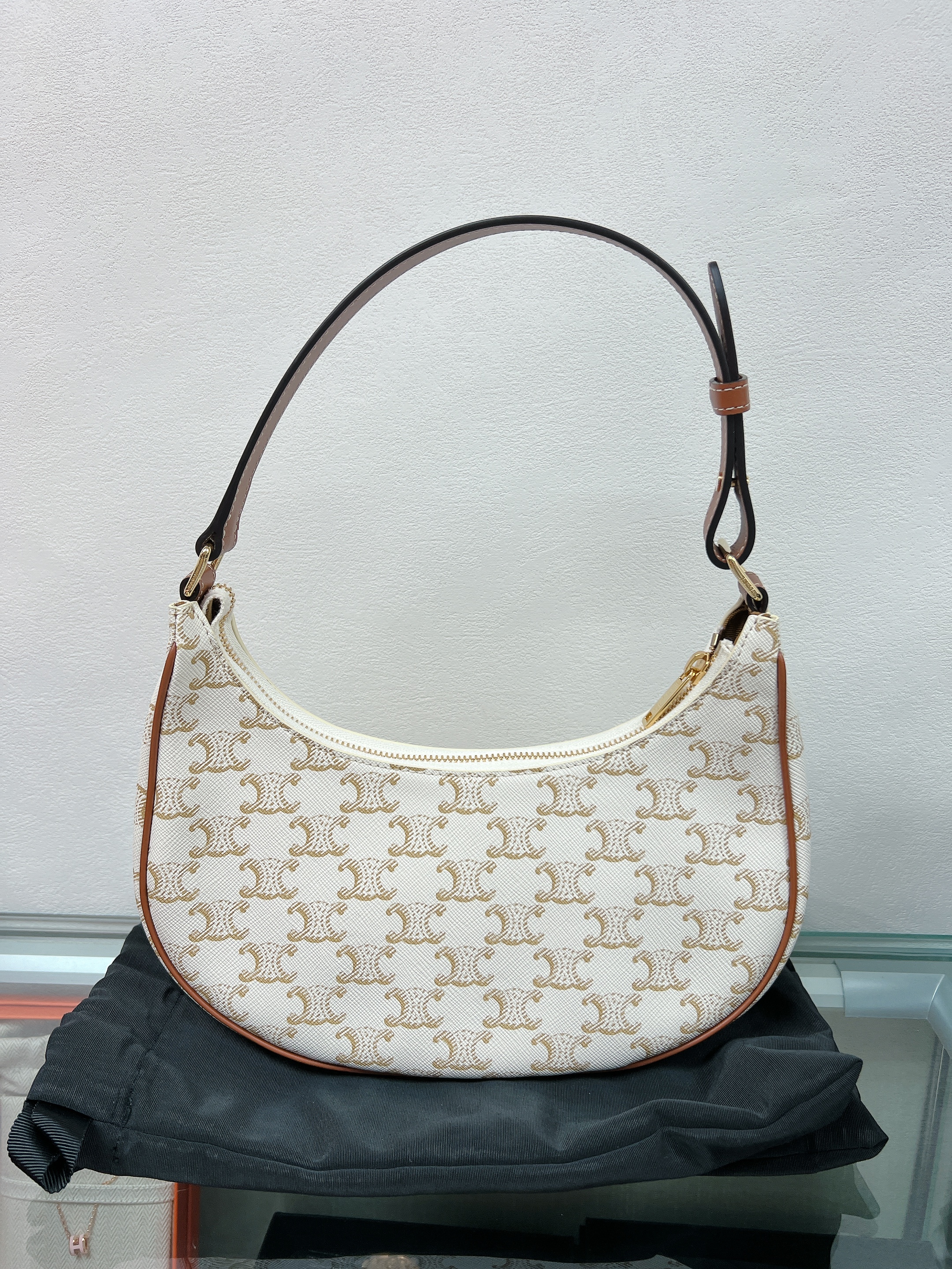 Celine ava bag medium (white monogram)