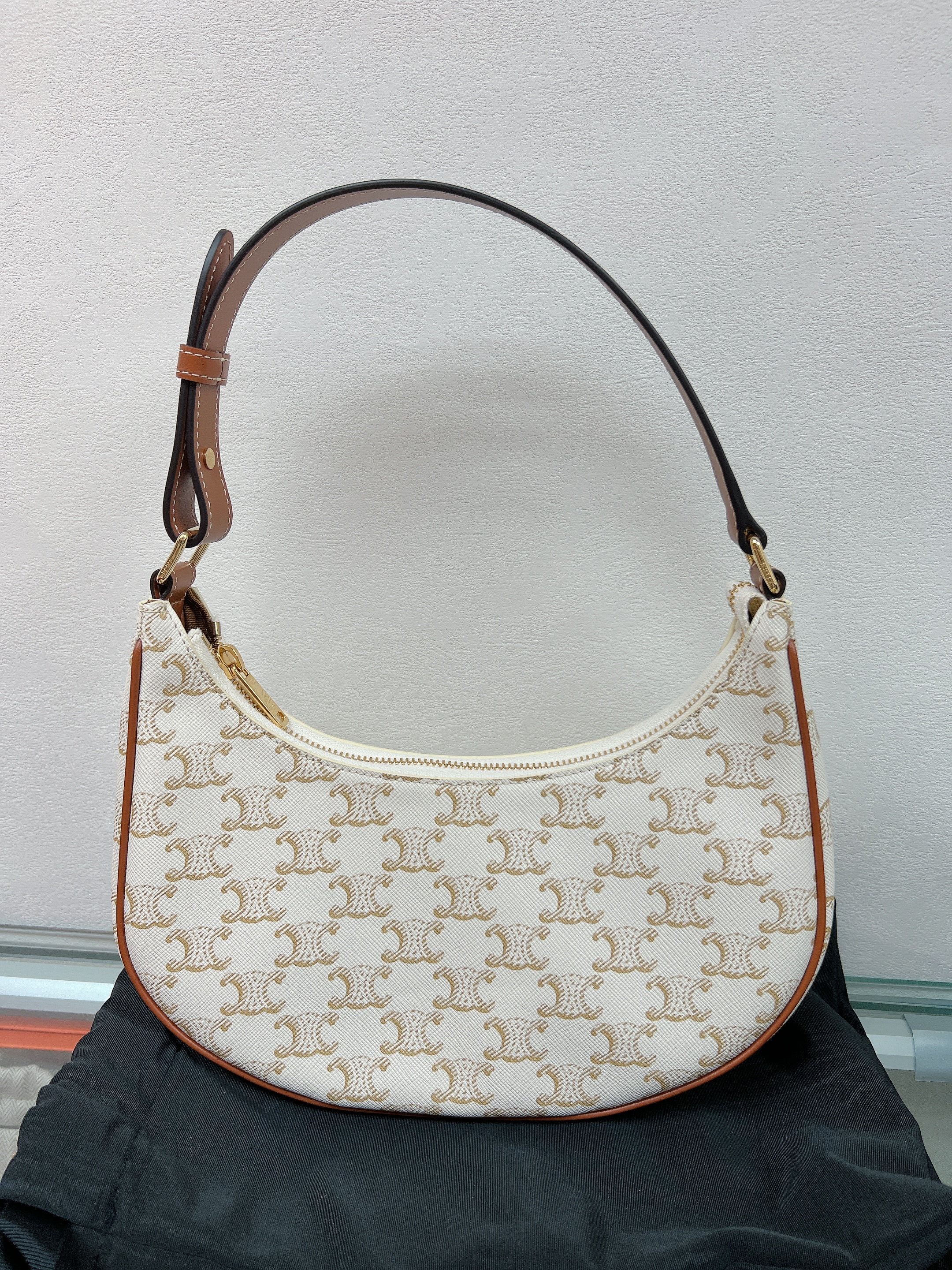 Celine ava bag medium (white monogram)