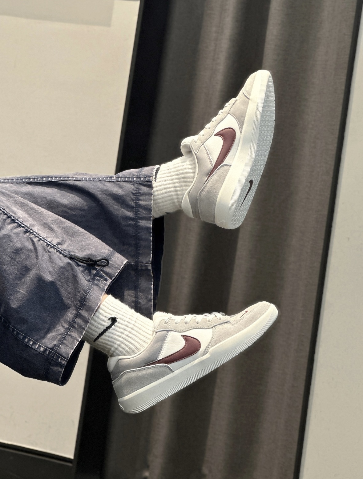 Nike SB Force 58 米灰色 酒紅 灰色 麂皮 復古 滑板鞋 男女款 FQ7637-001/預購