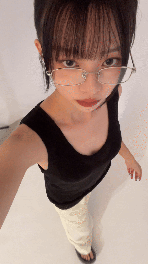 方形銀框透明眼鏡