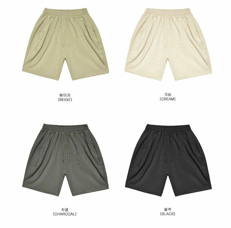 淨色暗直紋短褲 PEACOCK-083P