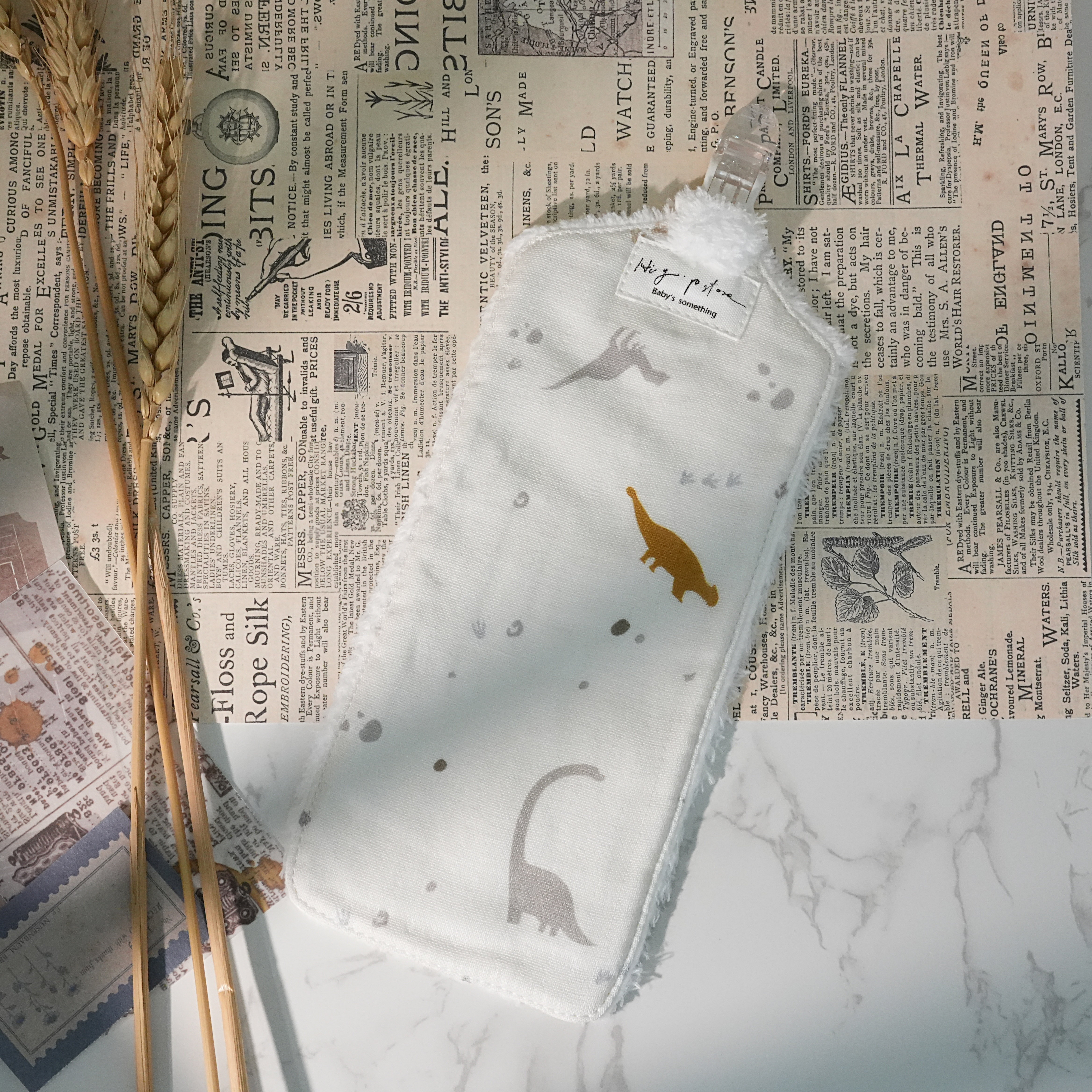 Hi Y.P store-手作手帕夾-獨家設計款-恐龍之謎