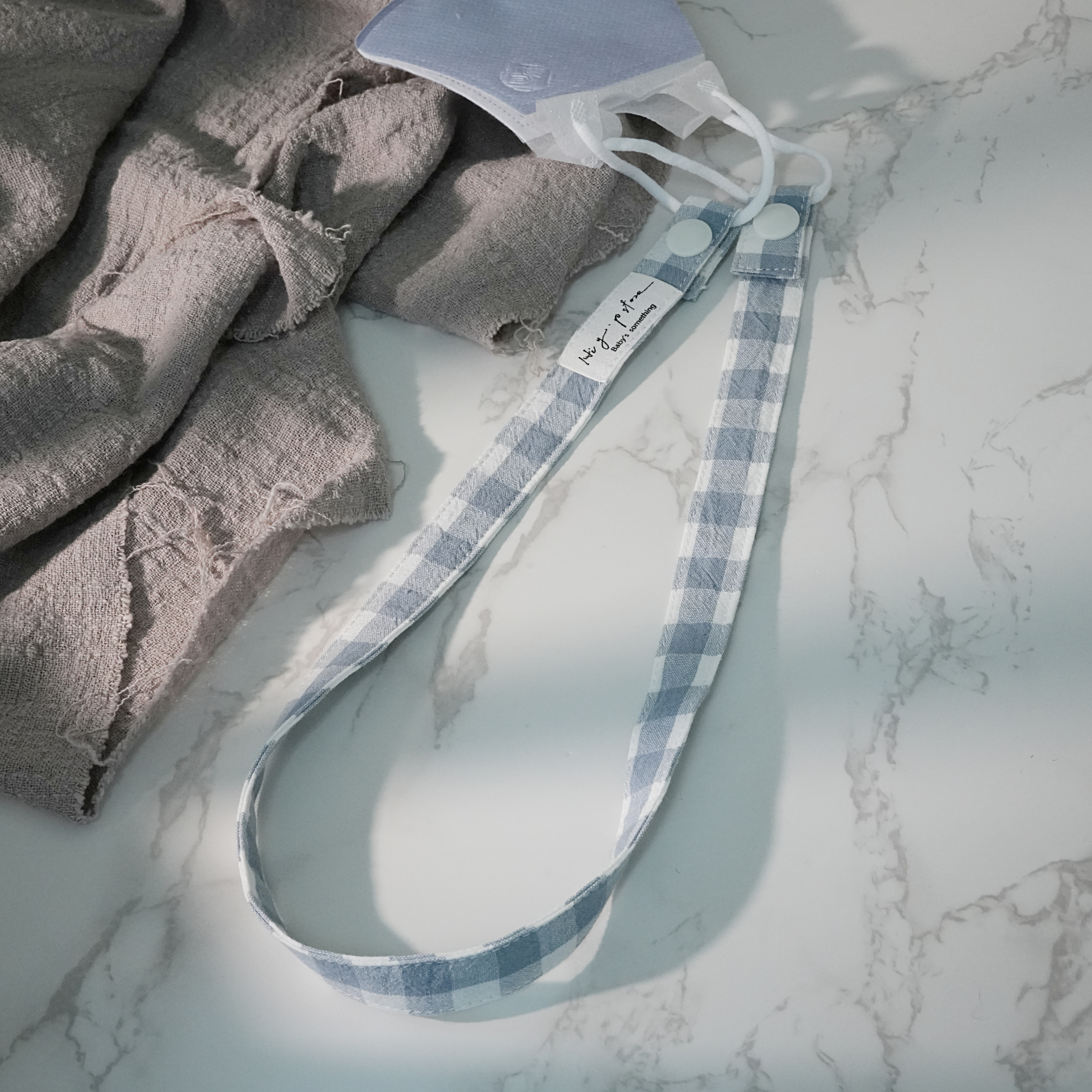 Hi Y.P store-口罩鍊-莫蘭迪格紋