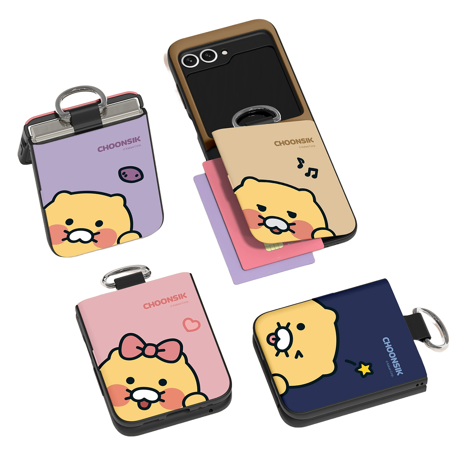 Kakao Friends - Door Card Case - 翻蓋卡槽手機保護殼 Samsung Flip S2