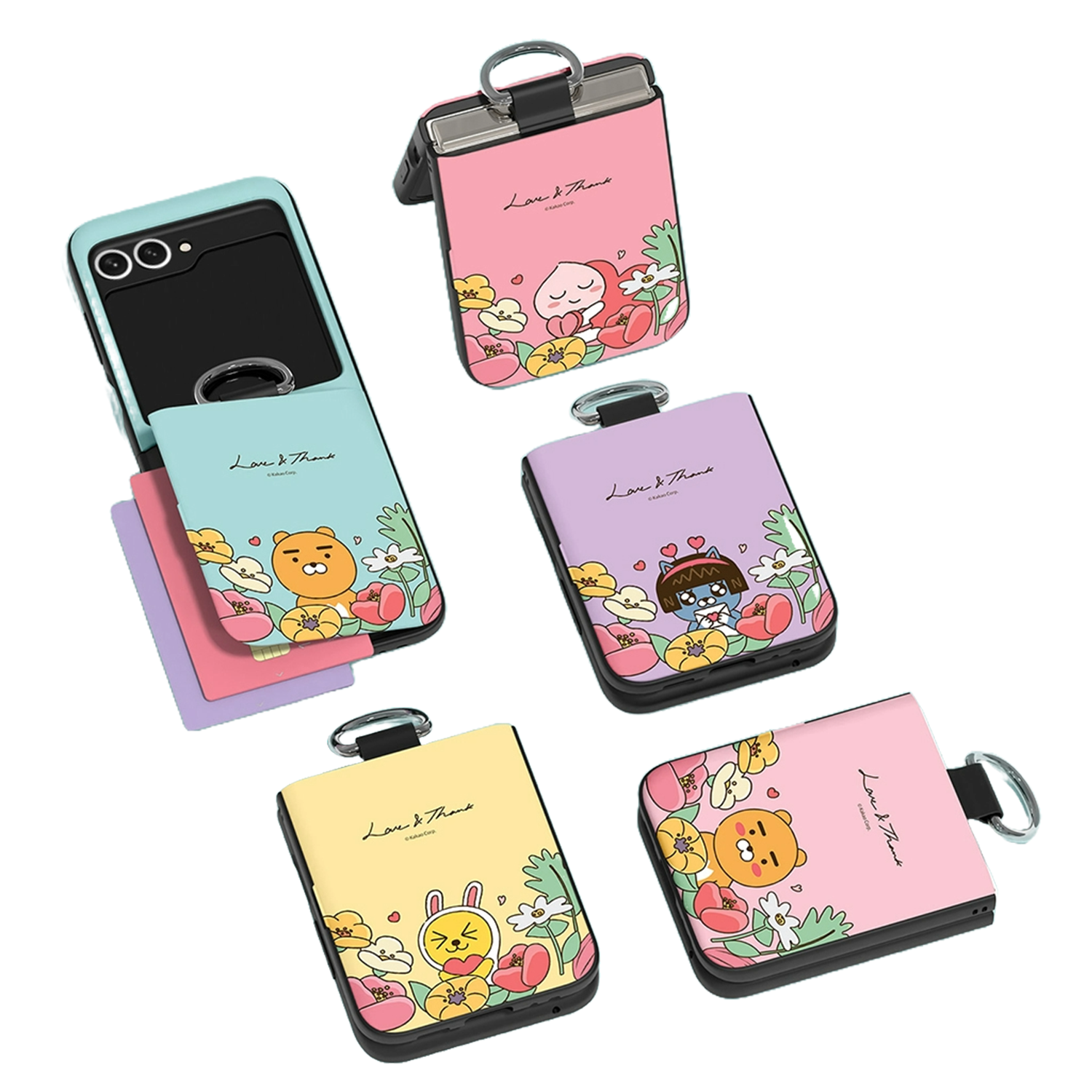 Kakao Friends - Door Card Case - 翻蓋卡槽手機保護殼 Samsung Flip S2