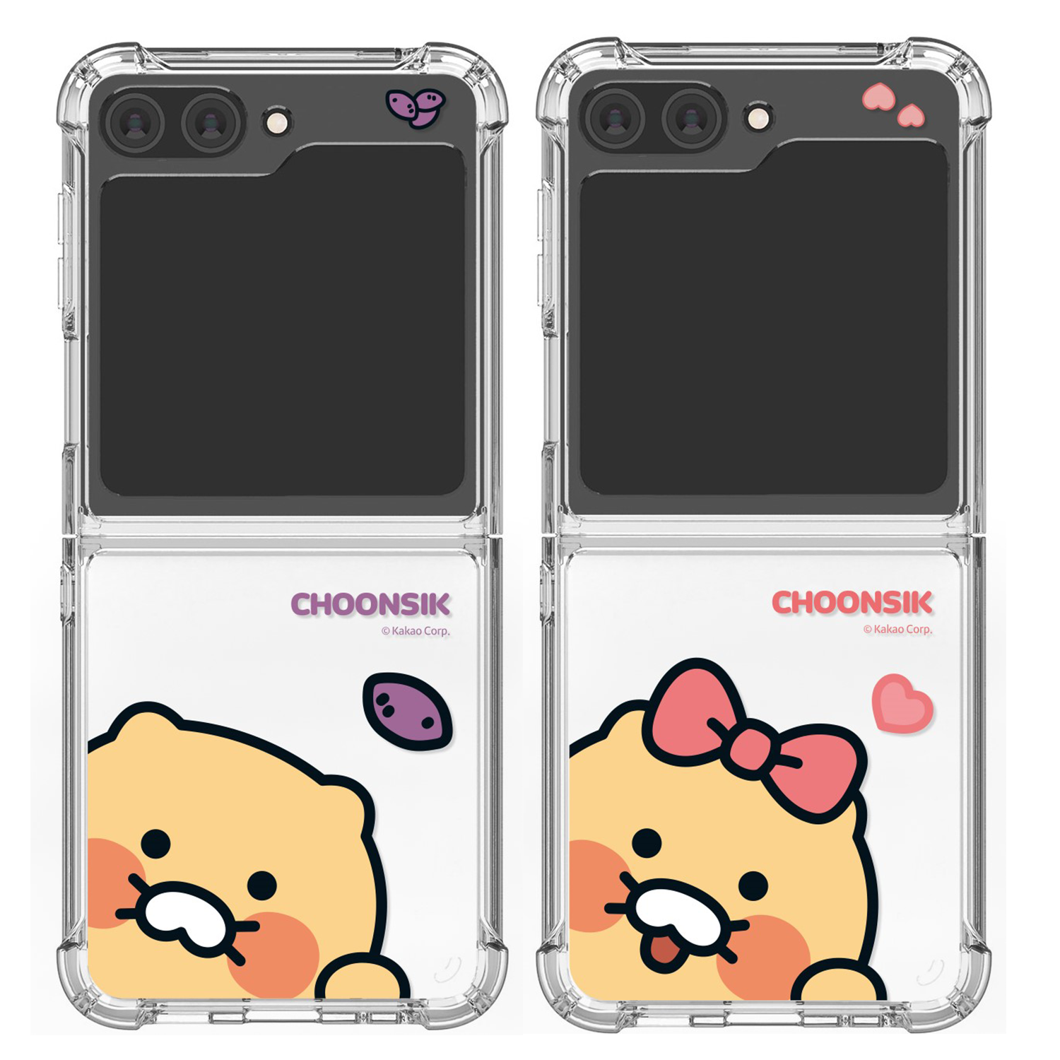 Kakao Friends - Clear Hard Case - 防撞透明手機保護硬殼 Samsung Flip S2