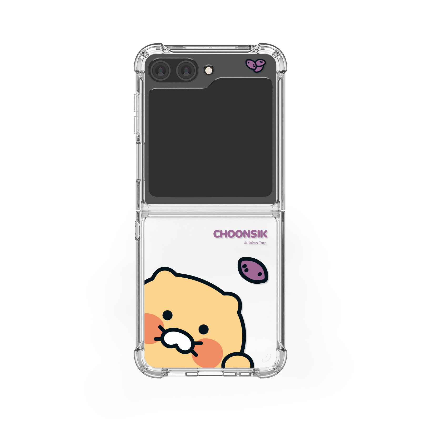 Kakao Friends - Clear Hard Case - 防撞透明手機保護硬殼 Samsung Flip S2