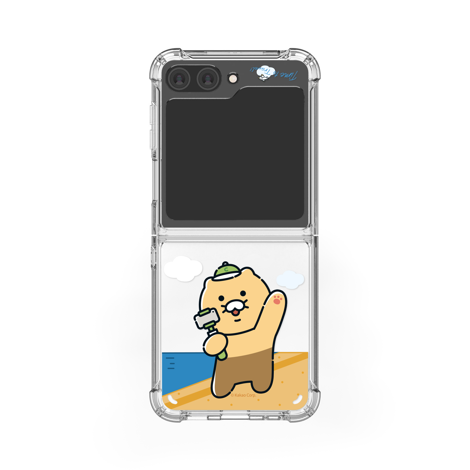 Kakao Friends - Clear Hard Case - 防撞透明手機保護硬殼 Samsung Flip S2