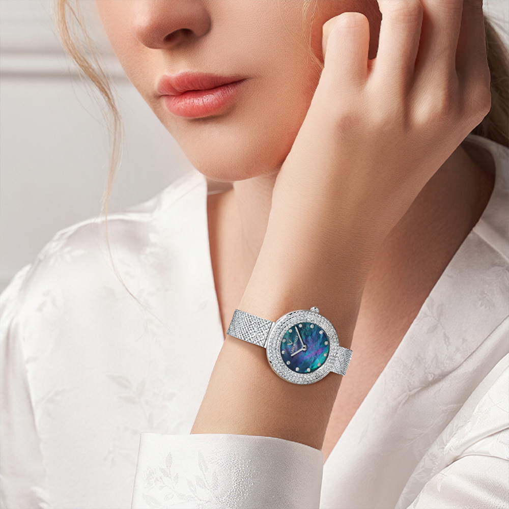 (預購)【Mark fairwhale 馬克菲爾】8101 小巧精緻 高貴 優雅 閃耀錶圈 女錶