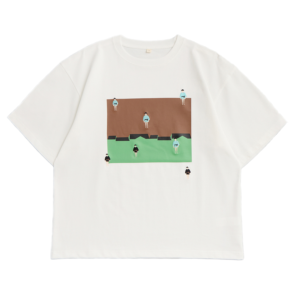 [Empty Cones] Uncle Rain T-shirt White