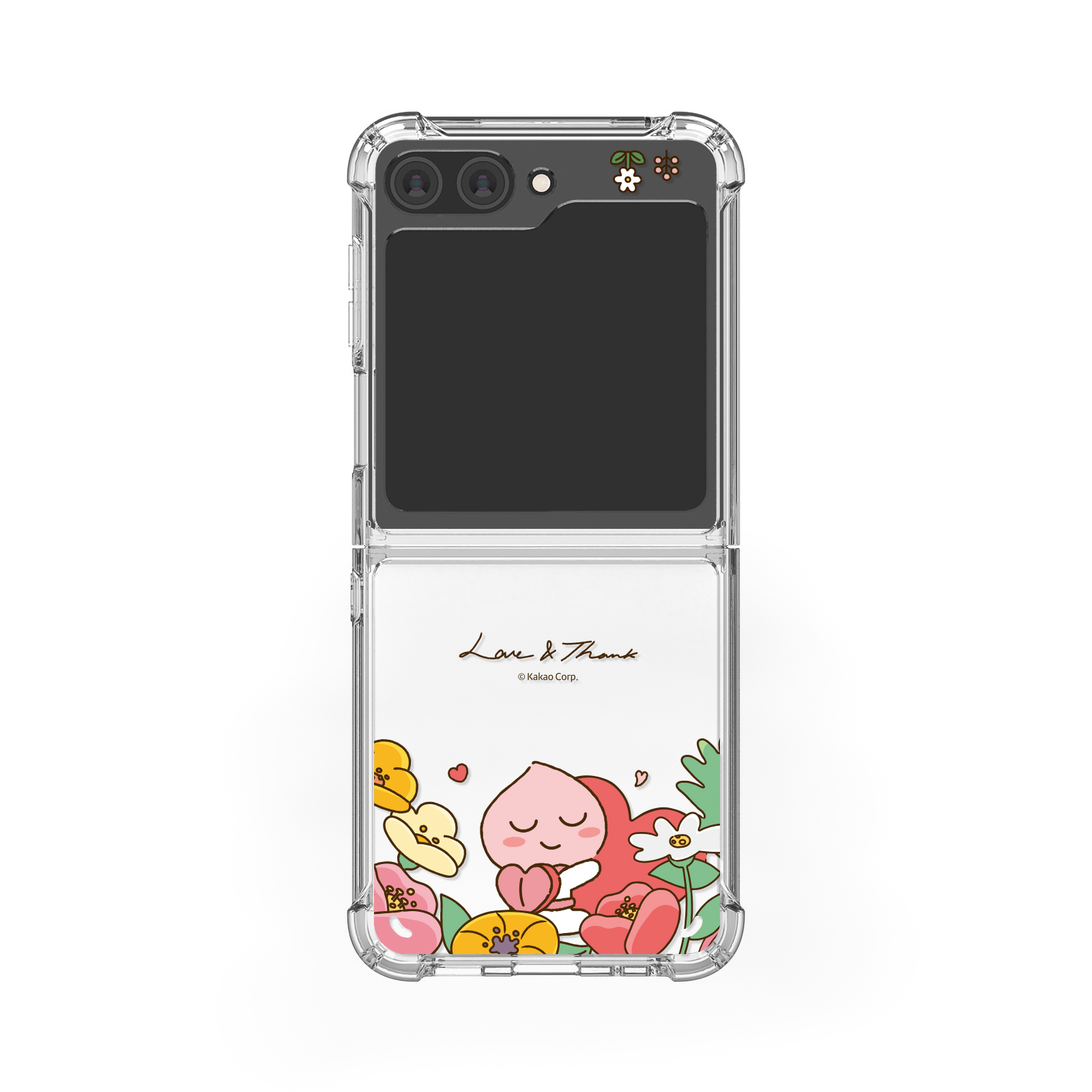 Kakao Friends - Clear Hard Case - 防撞透明手機保護硬殼 Samsung Flip S2