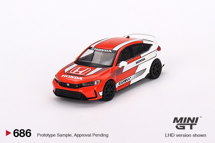 Mini GT 1/64 本田 Honda Civic Type 2023 Pace Car Red
