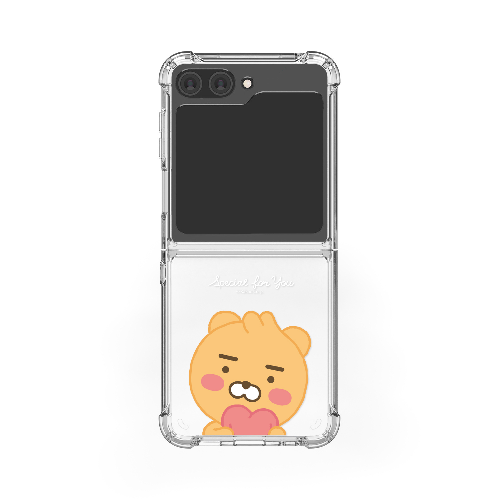 Kakao Friends - Clear Hard Case - 防撞透明手機保護硬殼 Samsung Flip S2