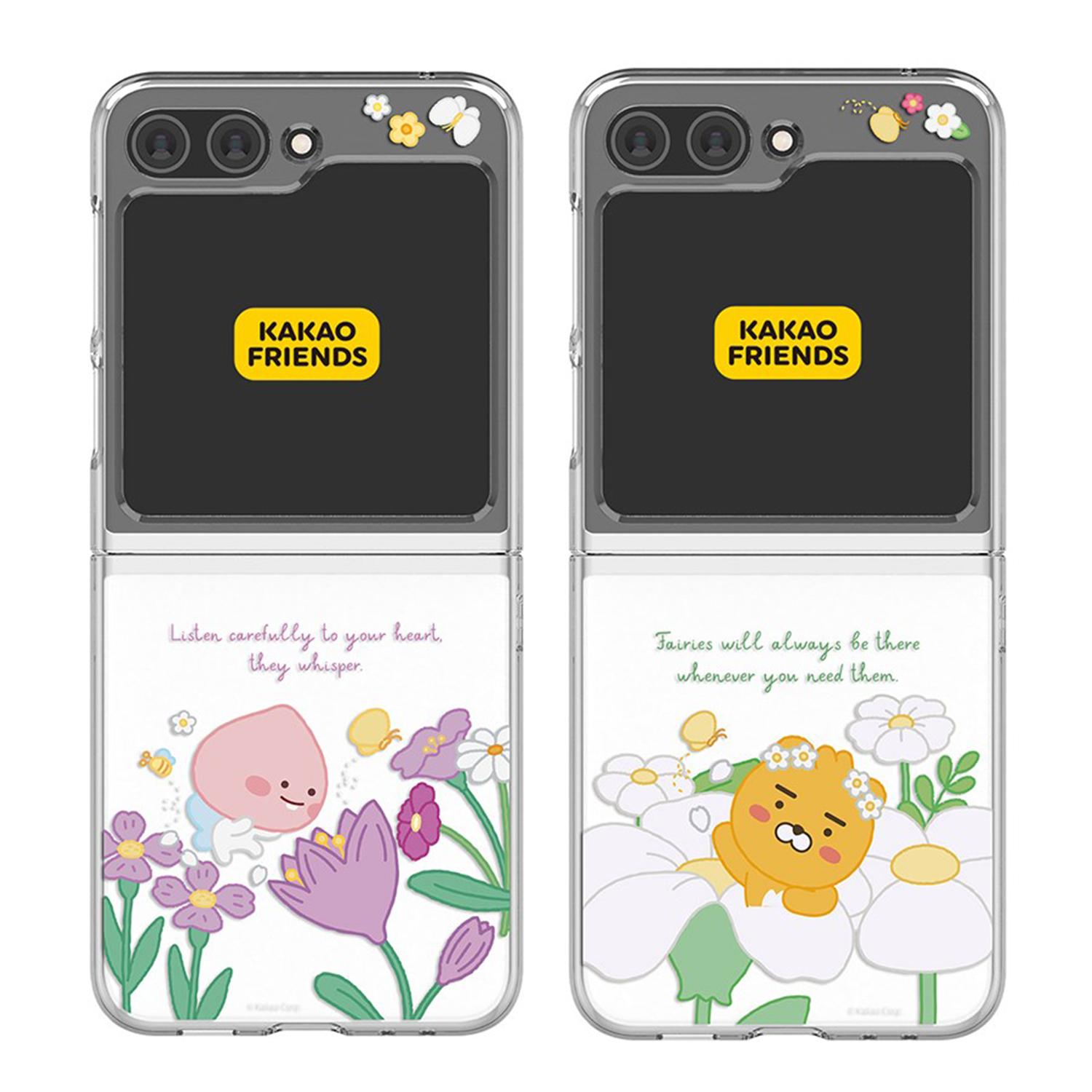 Kakao Friends - Clear Slim Hard Case - 貼身透明手機保護硬殼 Samsung Flip S2